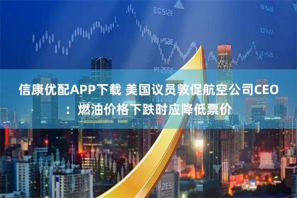 信康优配APP下载 美国议员敦促航空公司CEO：燃油价格下跌时应降低票价