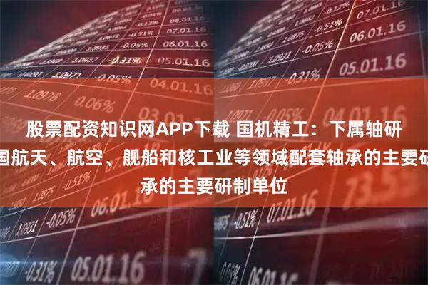 股票配资知识网APP下载 国机精工：下属轴研所是我国航天、航空、舰船和核工业等领域配套轴承的主要研制单位